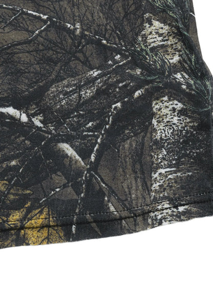 Asymmetrical Neck Printed Long Sleeve Top - Fashorio
