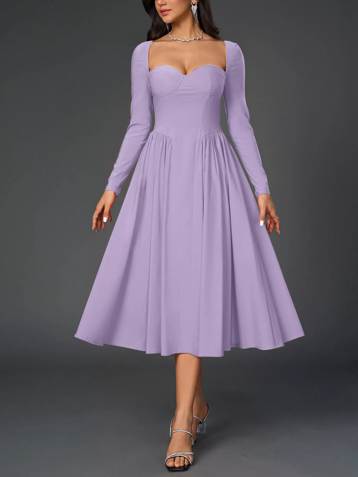 A line dress colour swatch view
