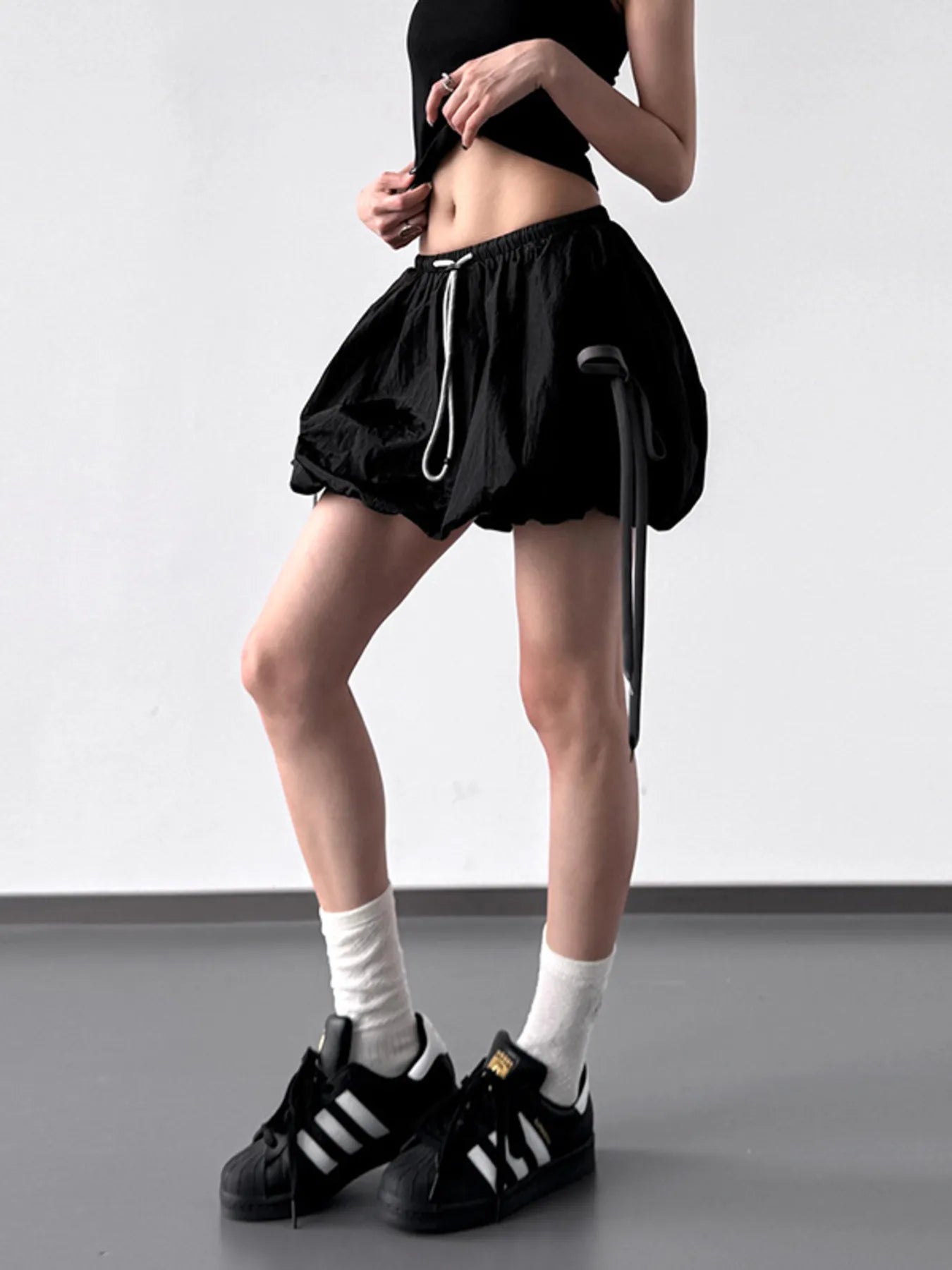 Bubble Drawstring Casual Shorts - Fashorio