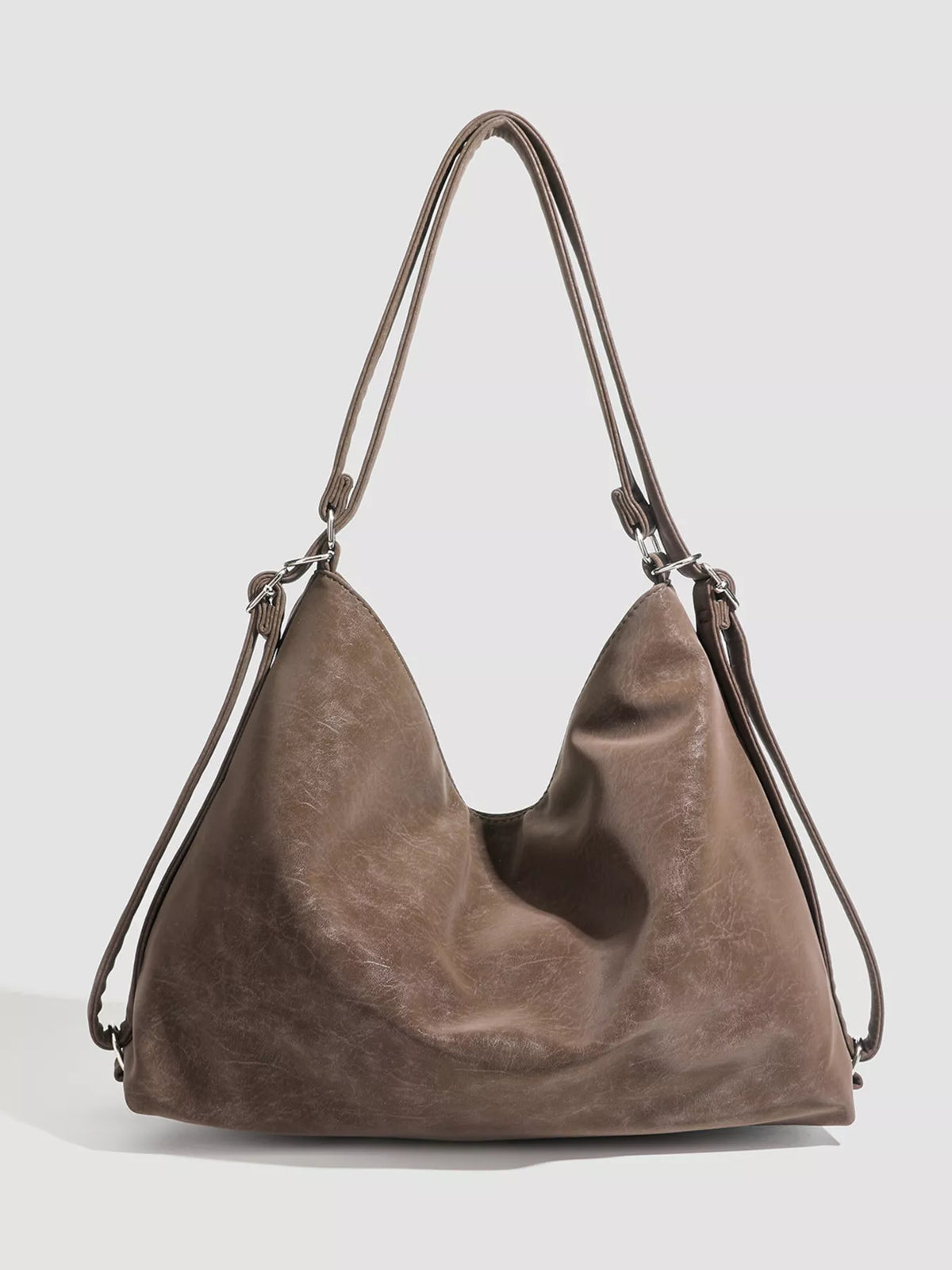 Convertible crossbody bag side profile