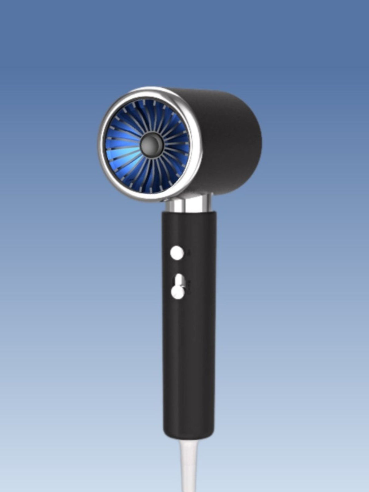 Hair dryer with power cord