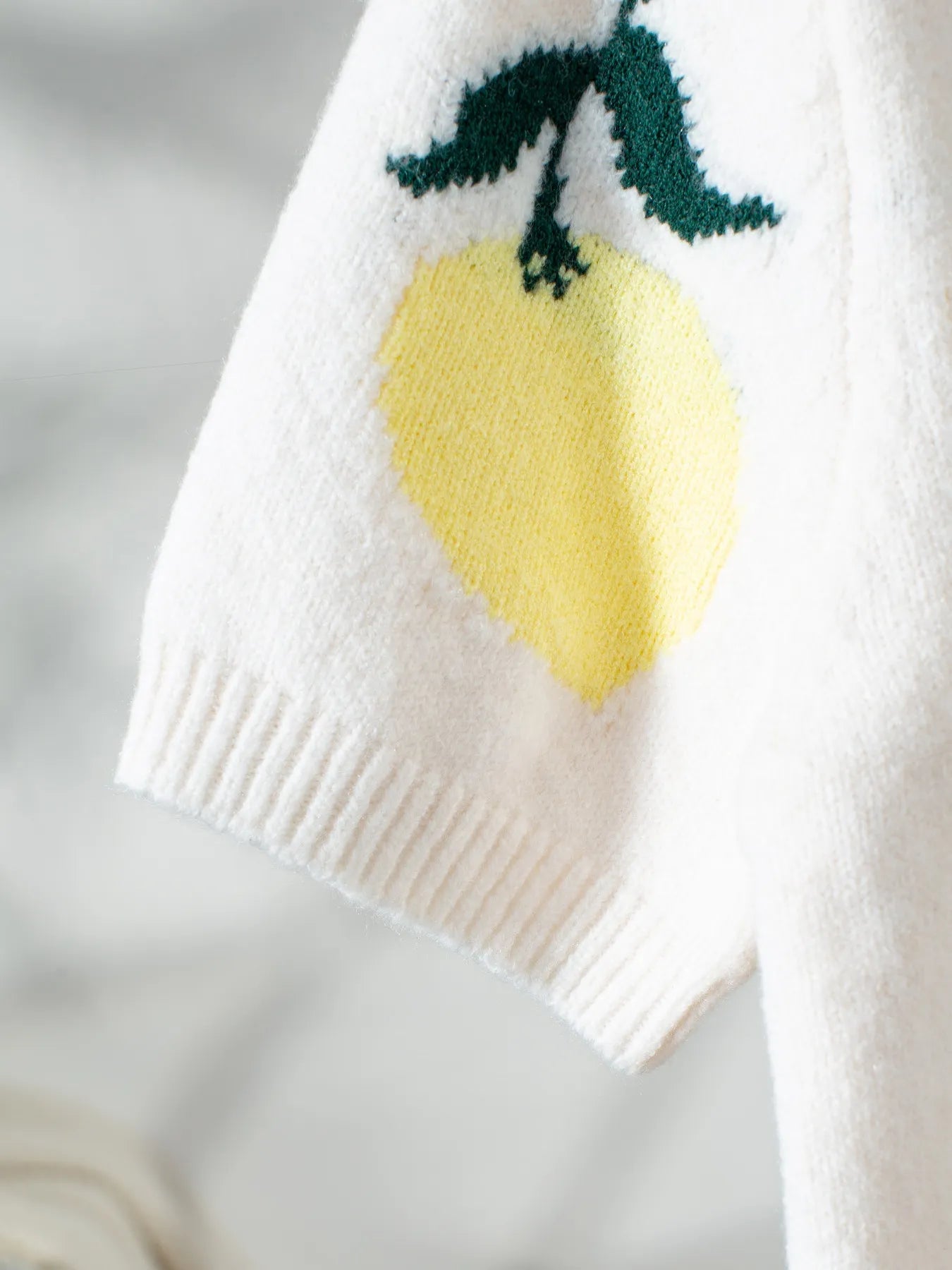 Lemon Button-Up Long Sleeve Cardigan - Fashorio