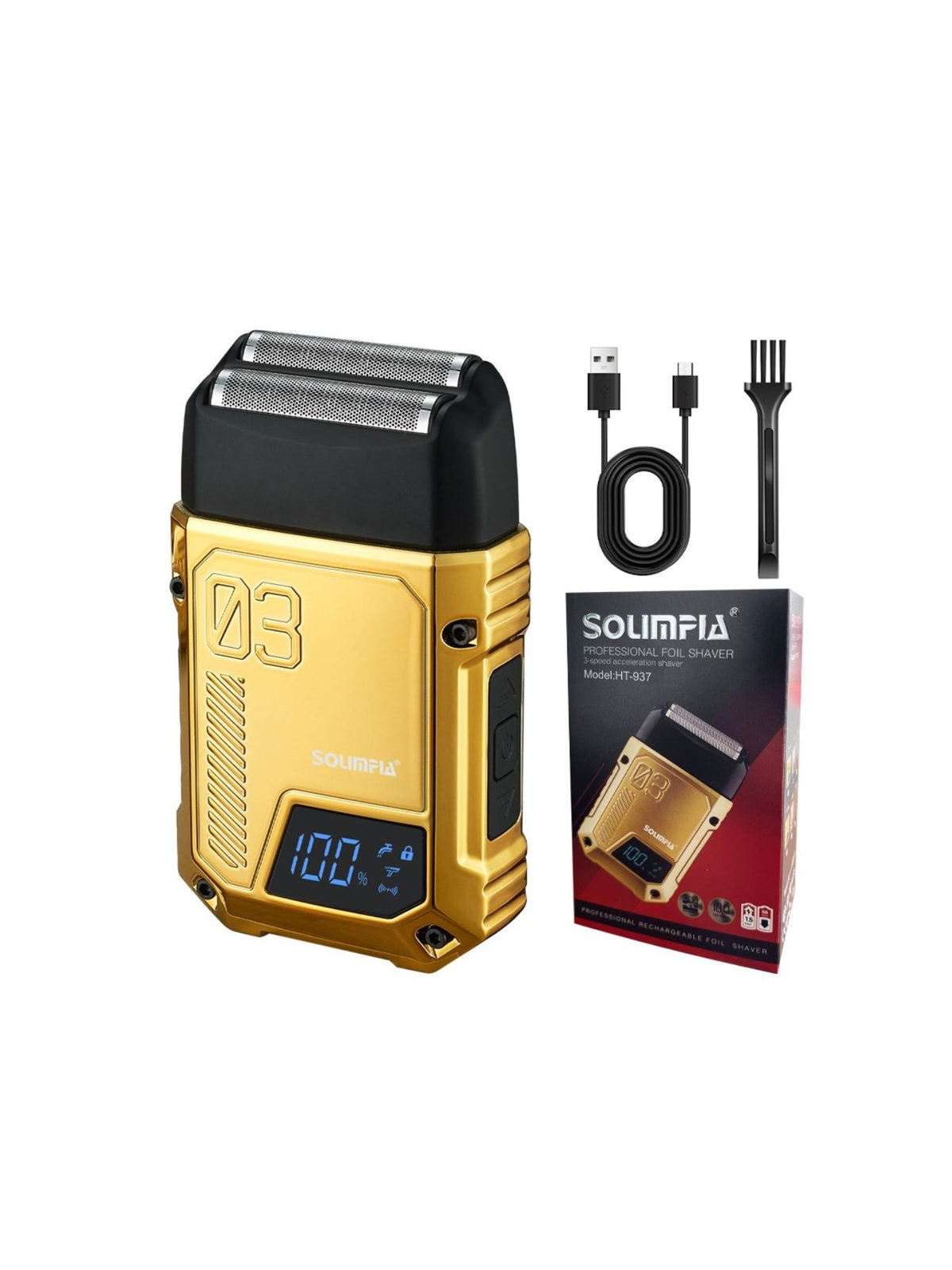 Foil shaver color options light gray gold black