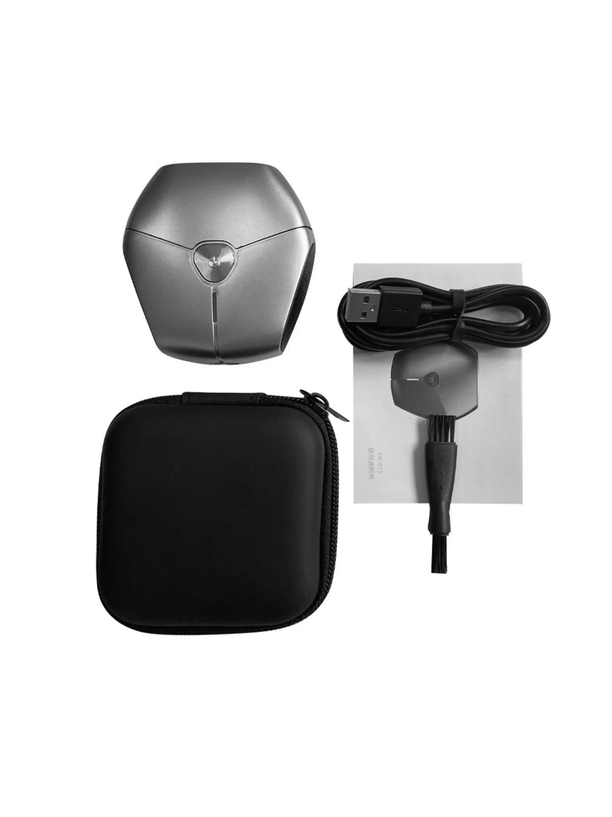 Electric shaver size compared to hand
