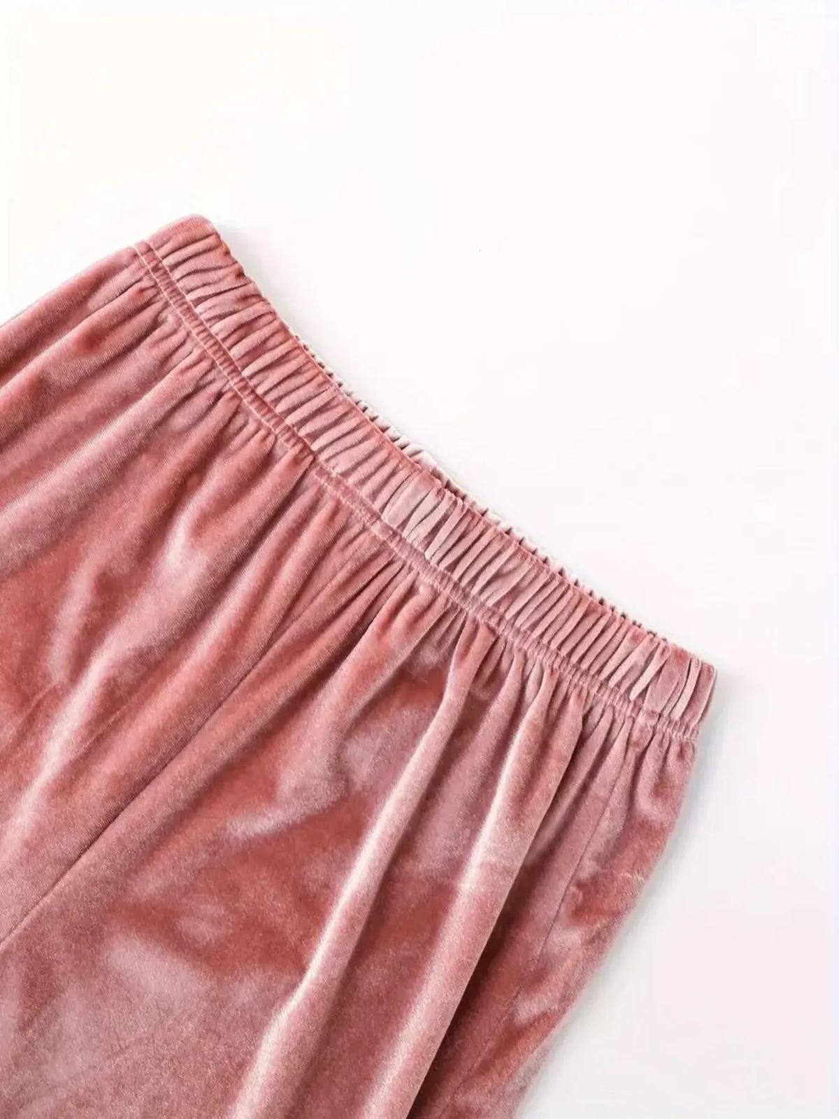 Womens plus size velvet set back view