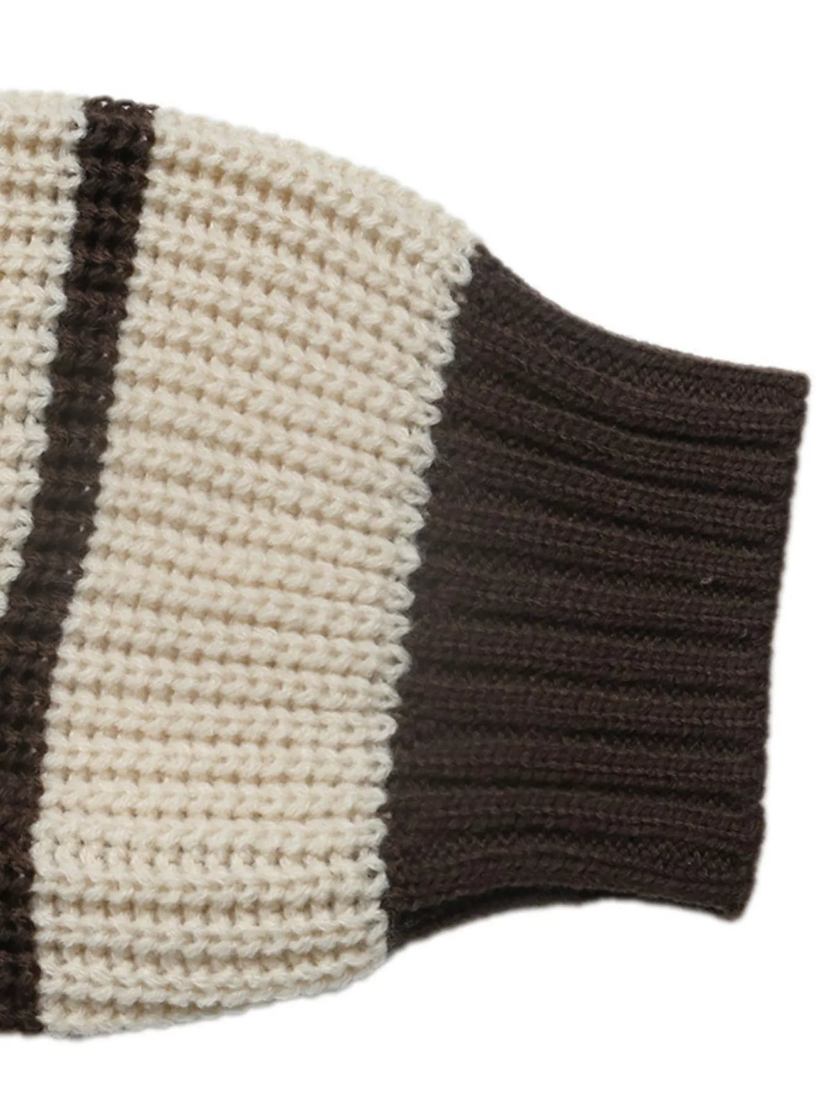 Striped Knit Polo Sweater view 7