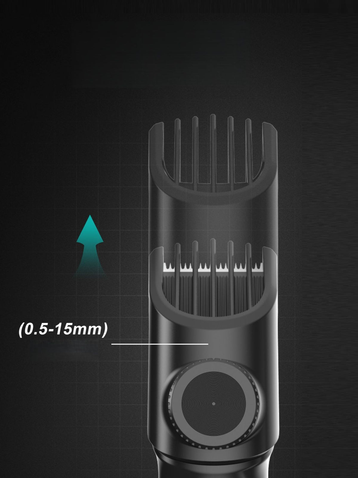 Portable hair clipper with charging port