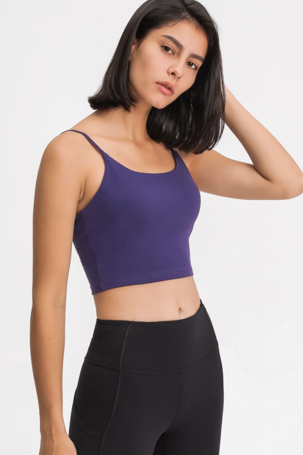 Millennia Feel Like Skin Scoop Neck Sports Cami - Fashorio