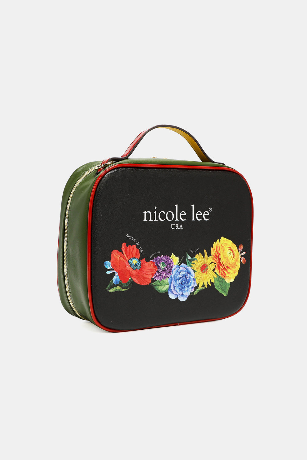 Nicole Lee USA Printed Handbag with Three Pouches - Fashorio