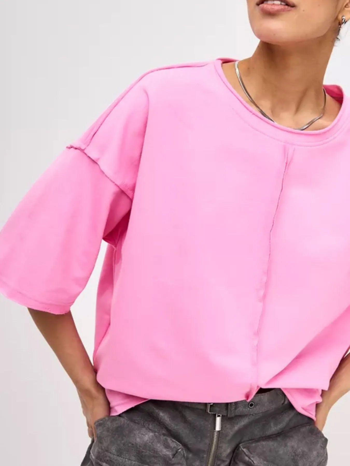 Round Neck Half Sleeve T-Shirt - Fashorio