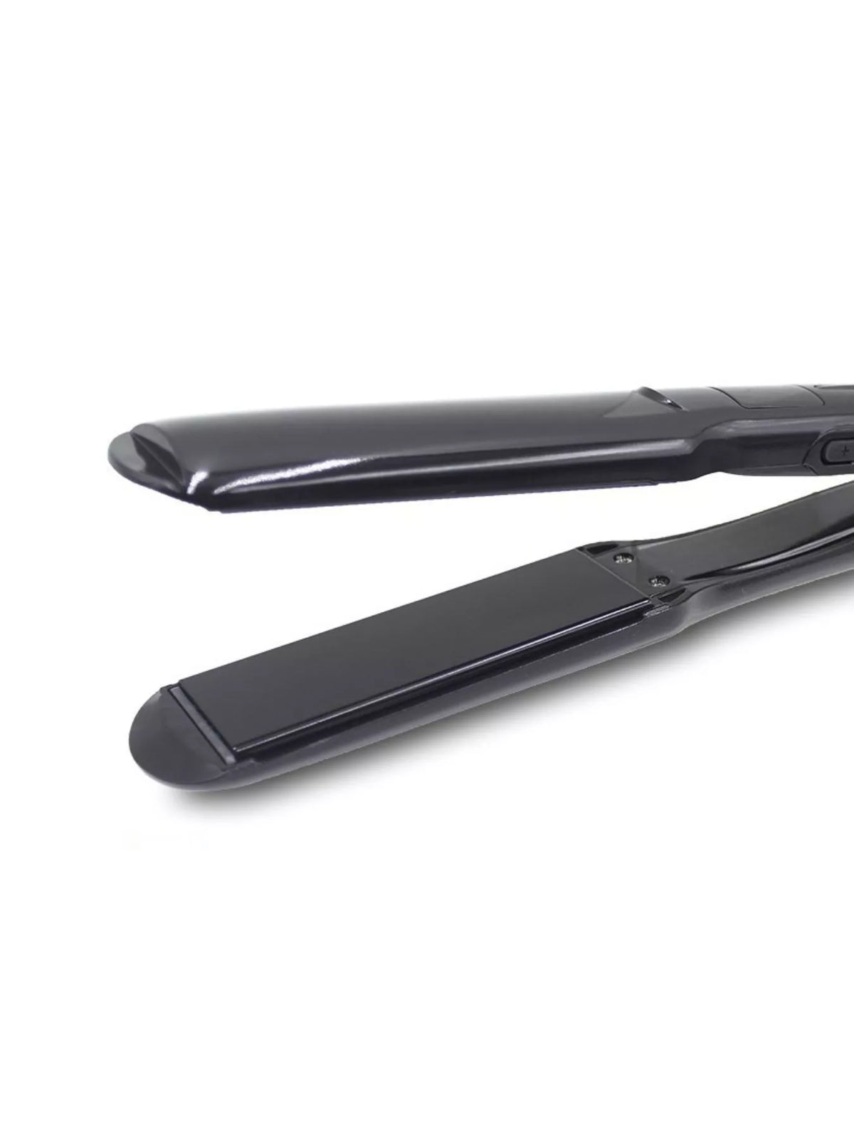 2 in 1 straightener and curler in hand