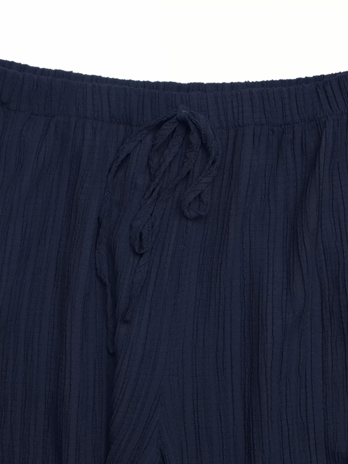 Textured Tube Top and Wide Leg Pants Set, view 10