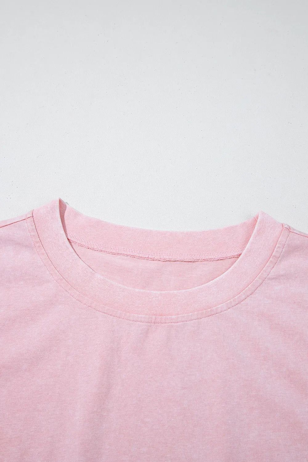 Mineral Wash Cotton Tank and Slit Skort Set in Blush Pink, view 8