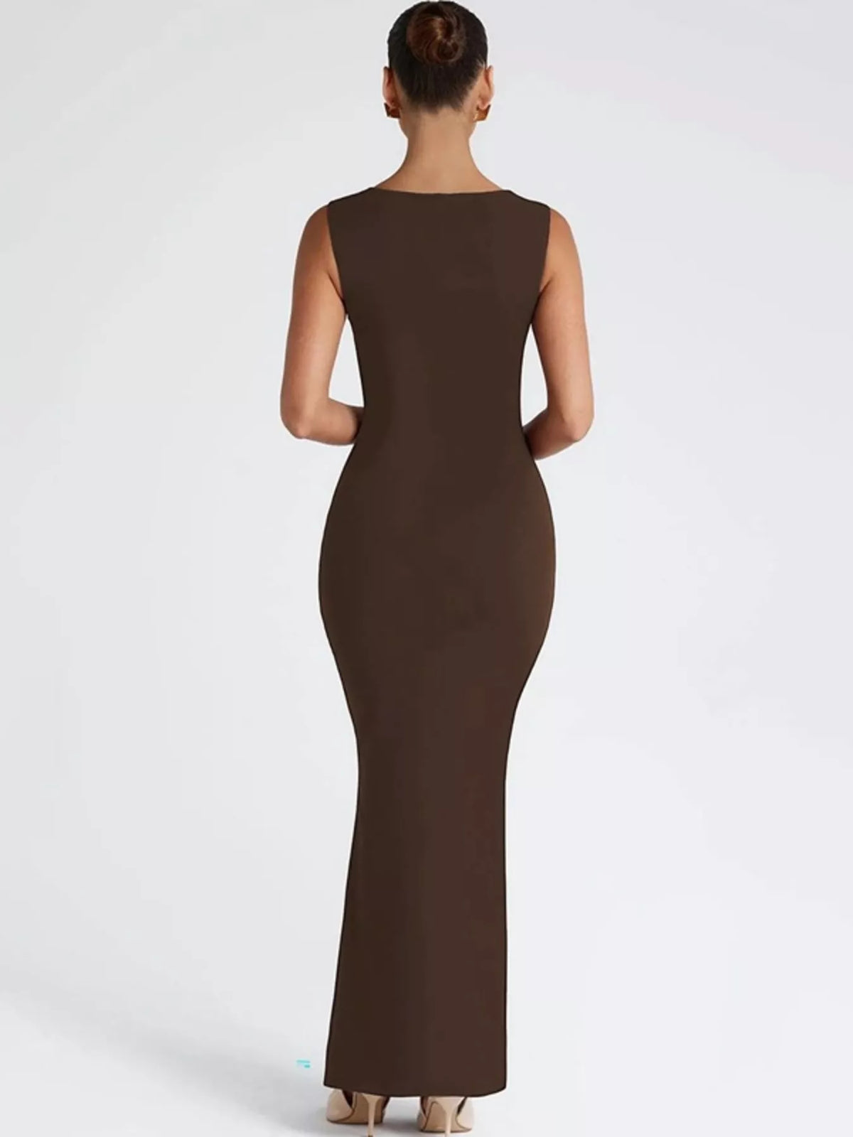 Sable maxi dress shown in wine red