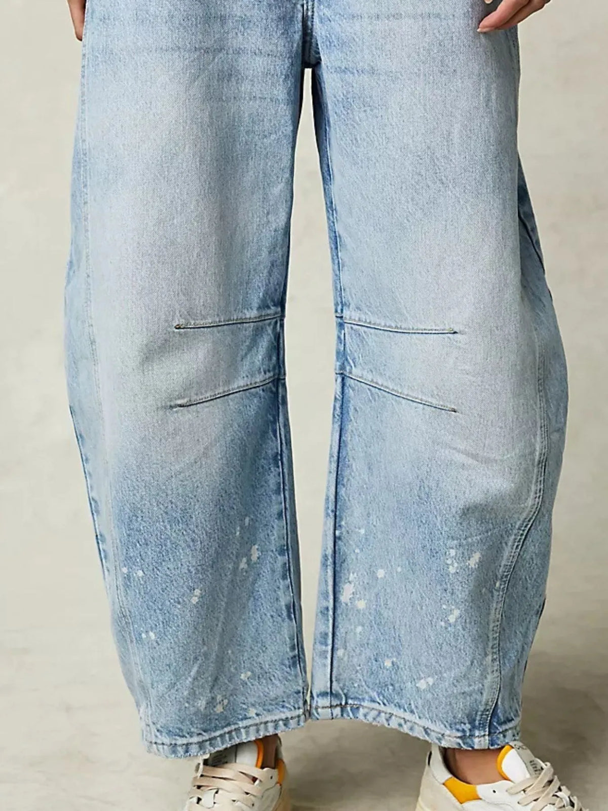 Wide Leg Relaxed Fit Denim Jeans, view 6
