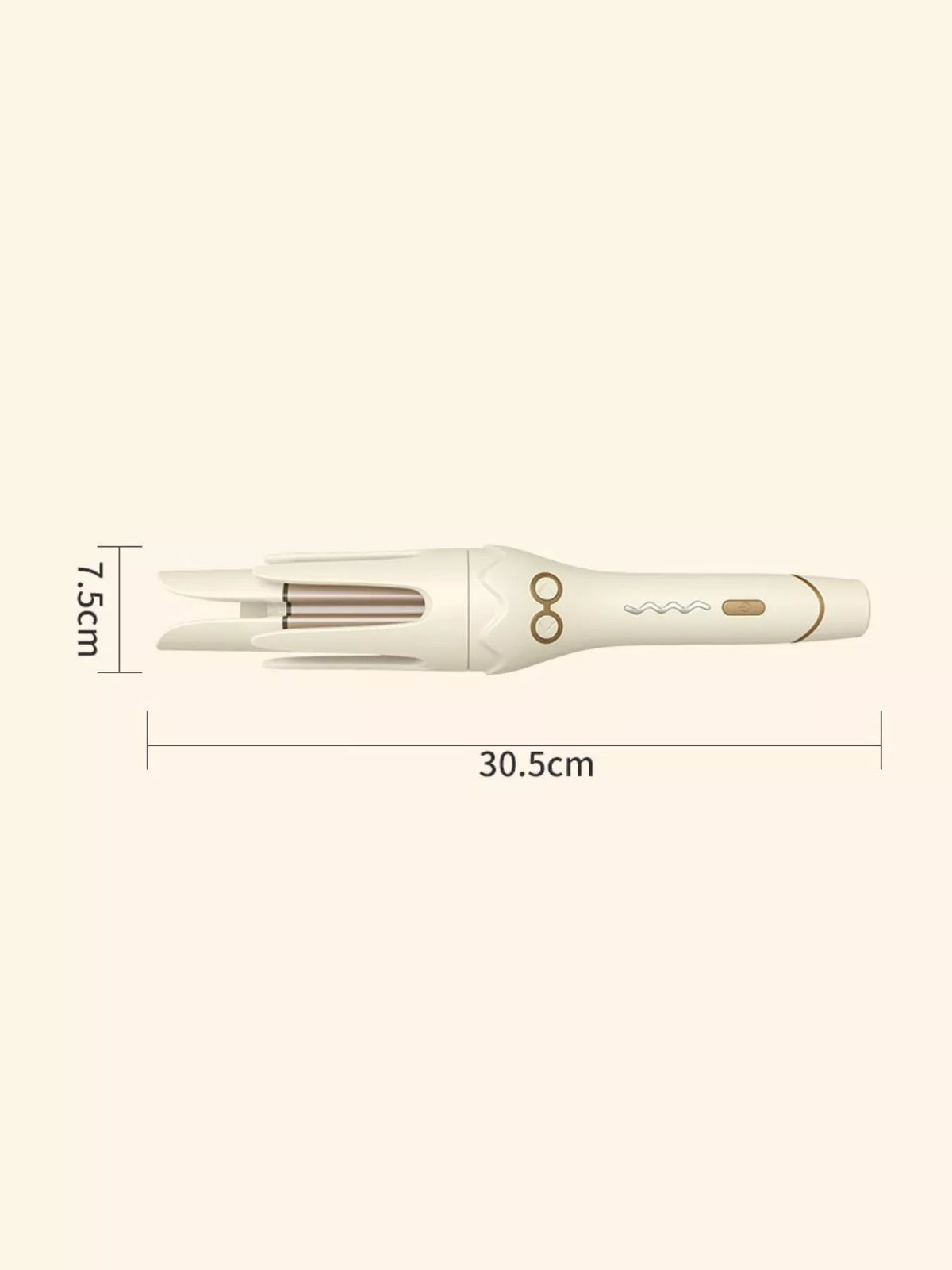 Automatic curling iron handle