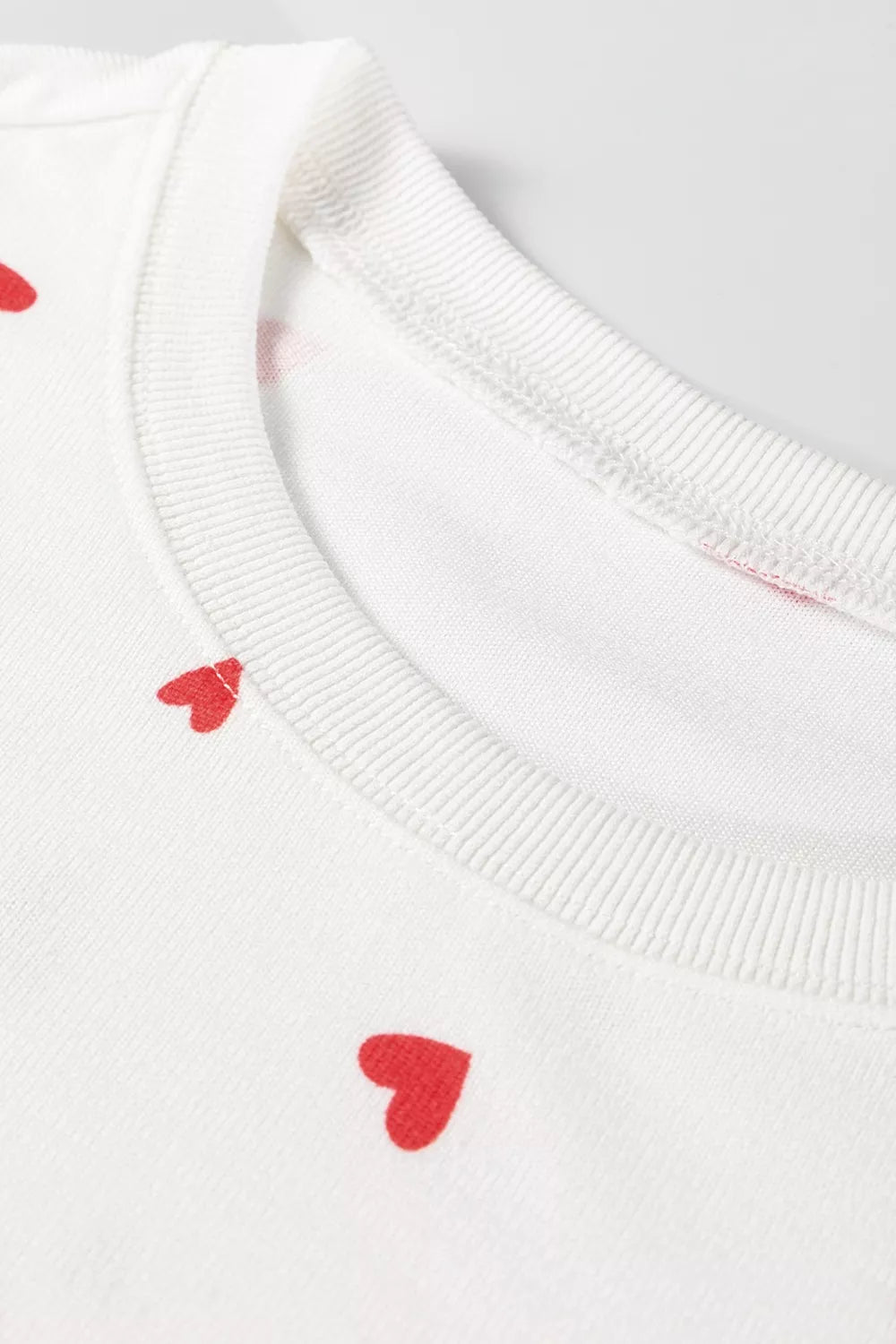 Long sleeve print top full view