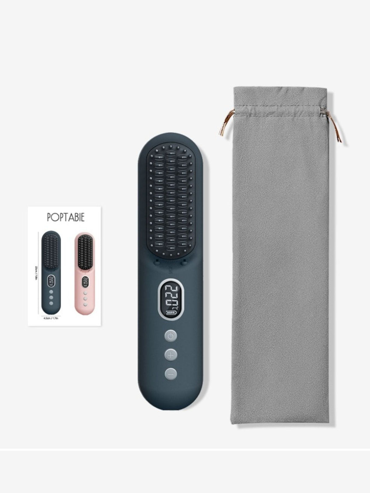 Blush pink straightening comb color option