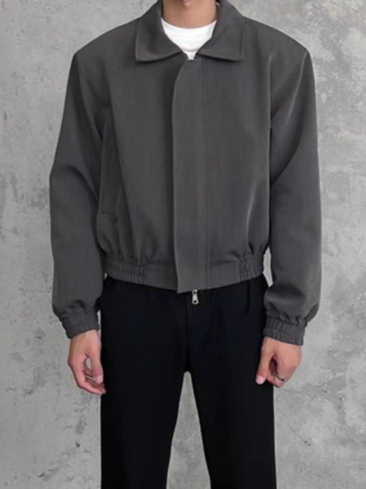 Men's Plus Size Zip Up Long Sleeve Jacket - Fashorio