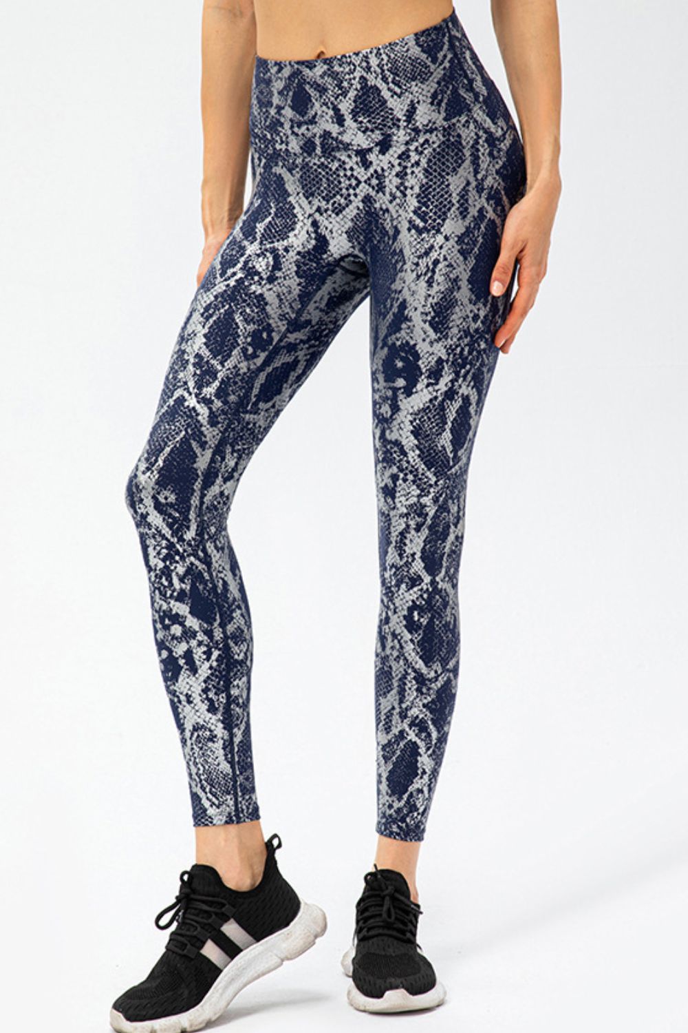 animal print slim fit sports pants styled outfit view
