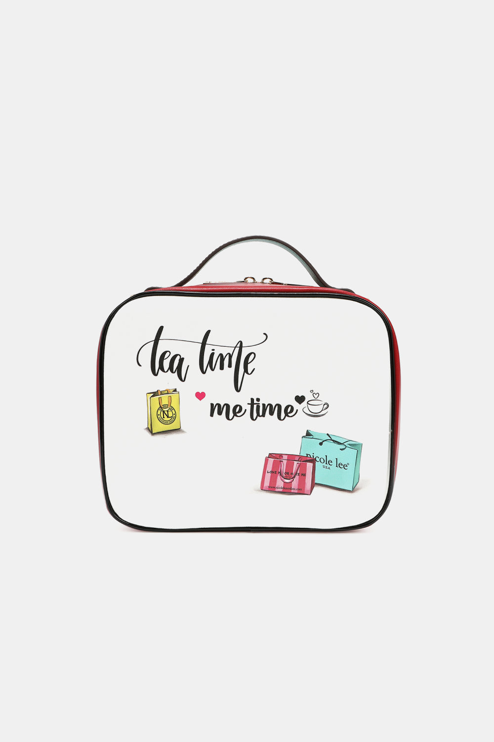 Nicole Lee USA Printed Handbag with Three Pouches - Fashorio