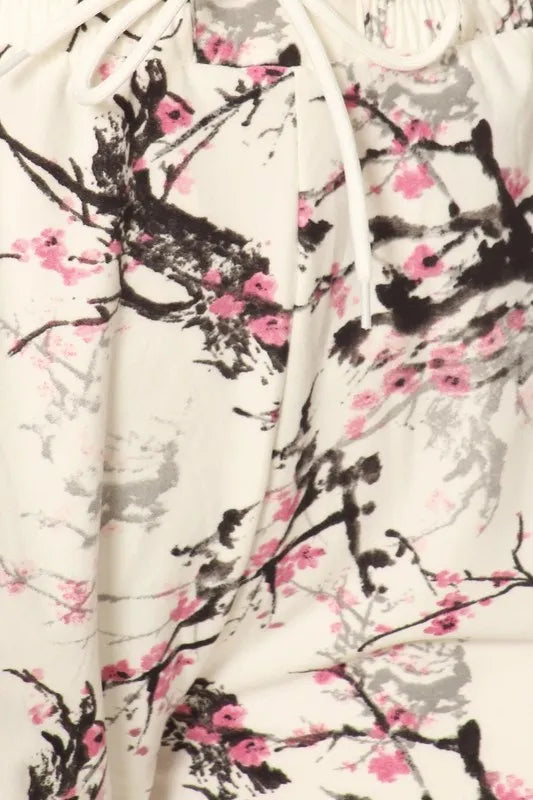 Leggings Depot Full Size Buttery Soft Printed Joggers with Drawstring Plus Size - Fashorio