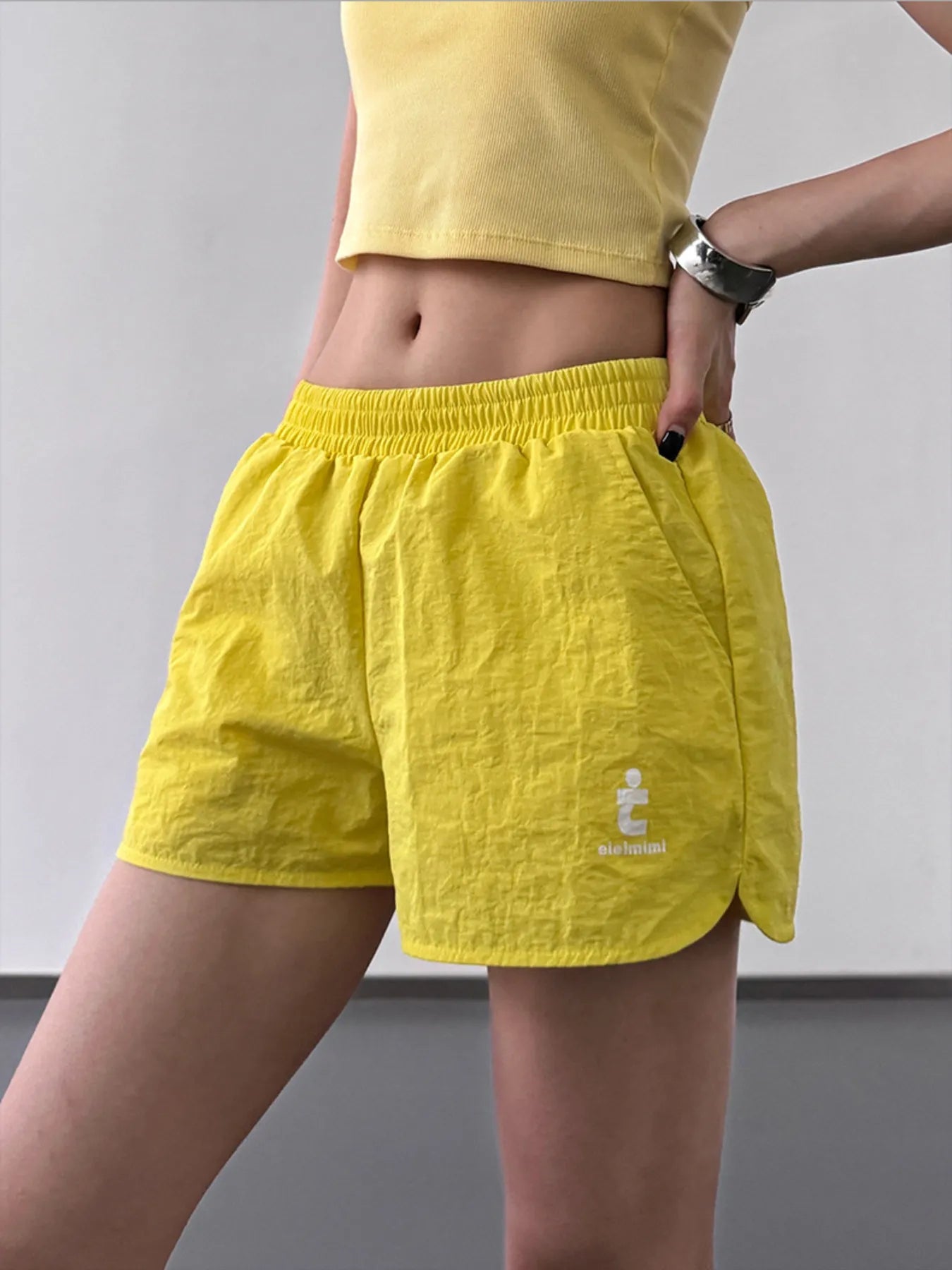 Elastic Waist Cotton Linen Shorts - Fashorio