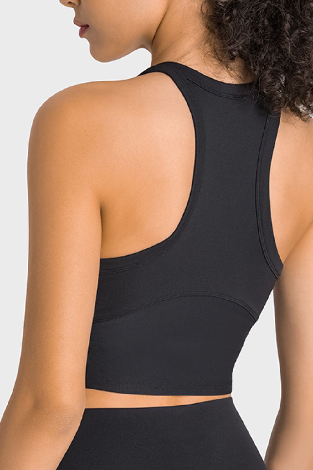 Racerback Cropped Sports Tank view 10