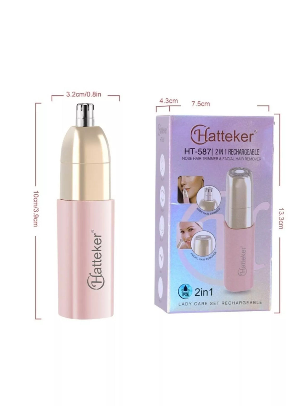 Compact epilator full view
