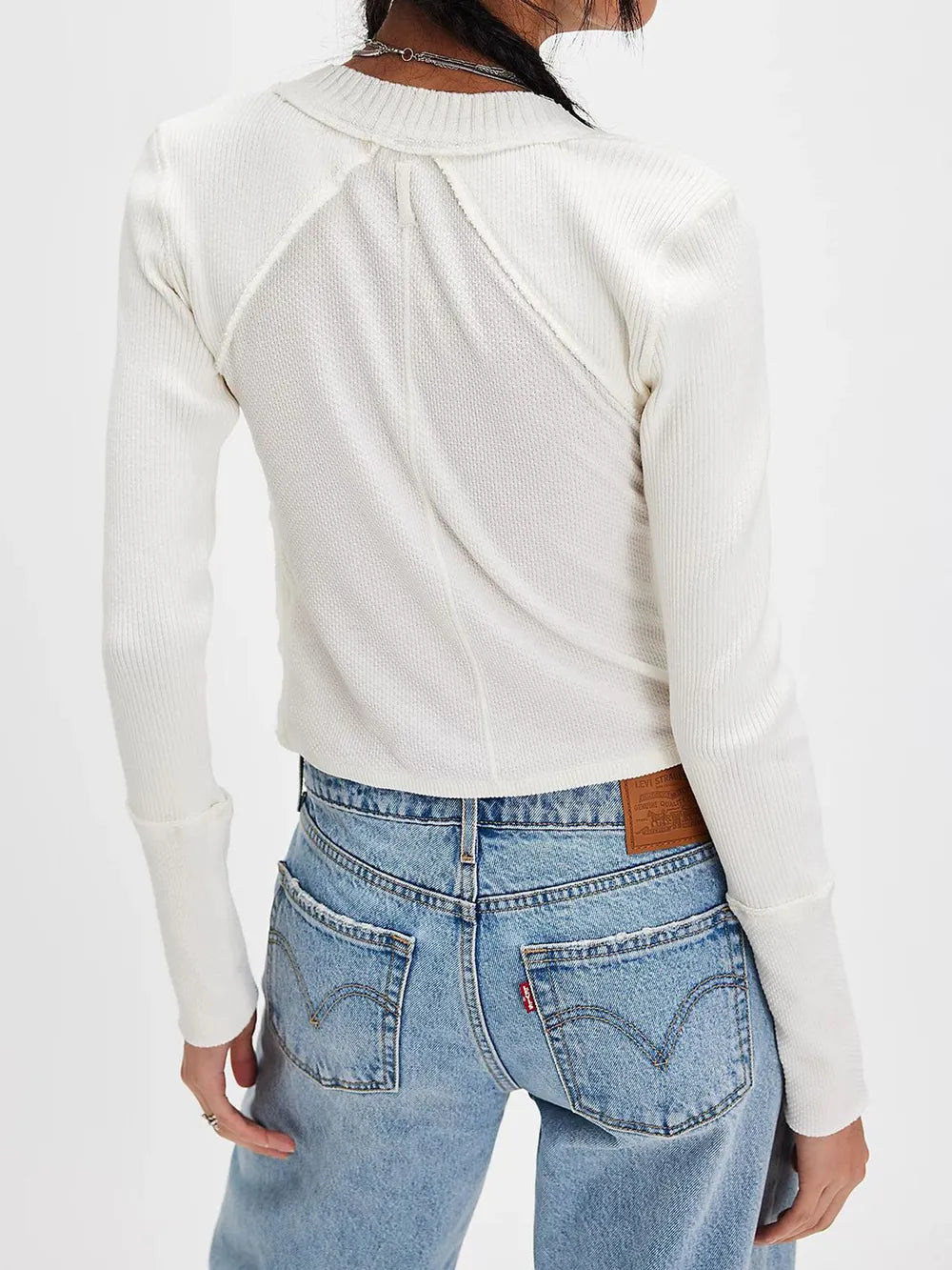 V-Neck Button Up Cropped Cardigan - Fashorio