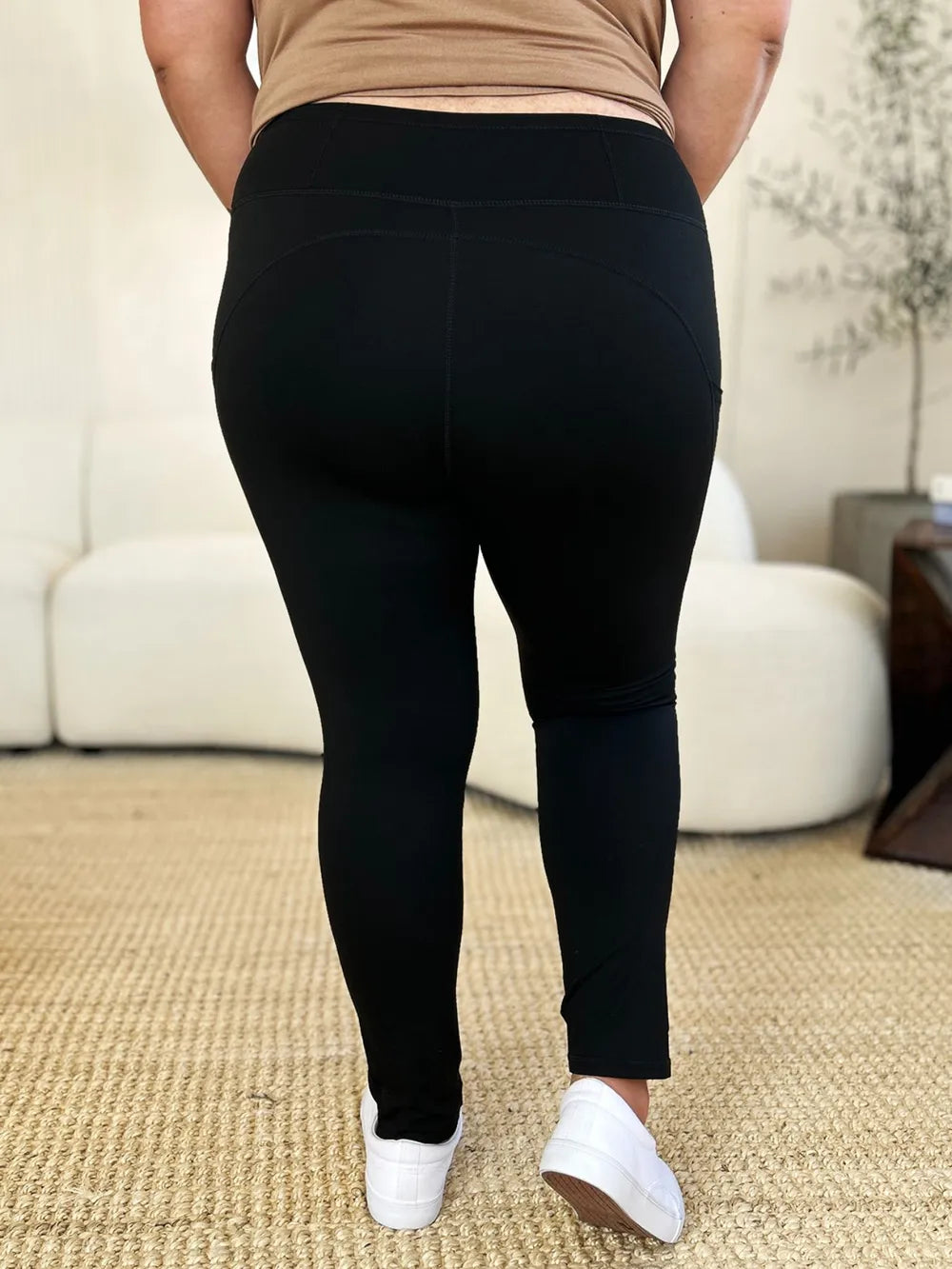 Wide Waistband Sports Leggings - Fashorio