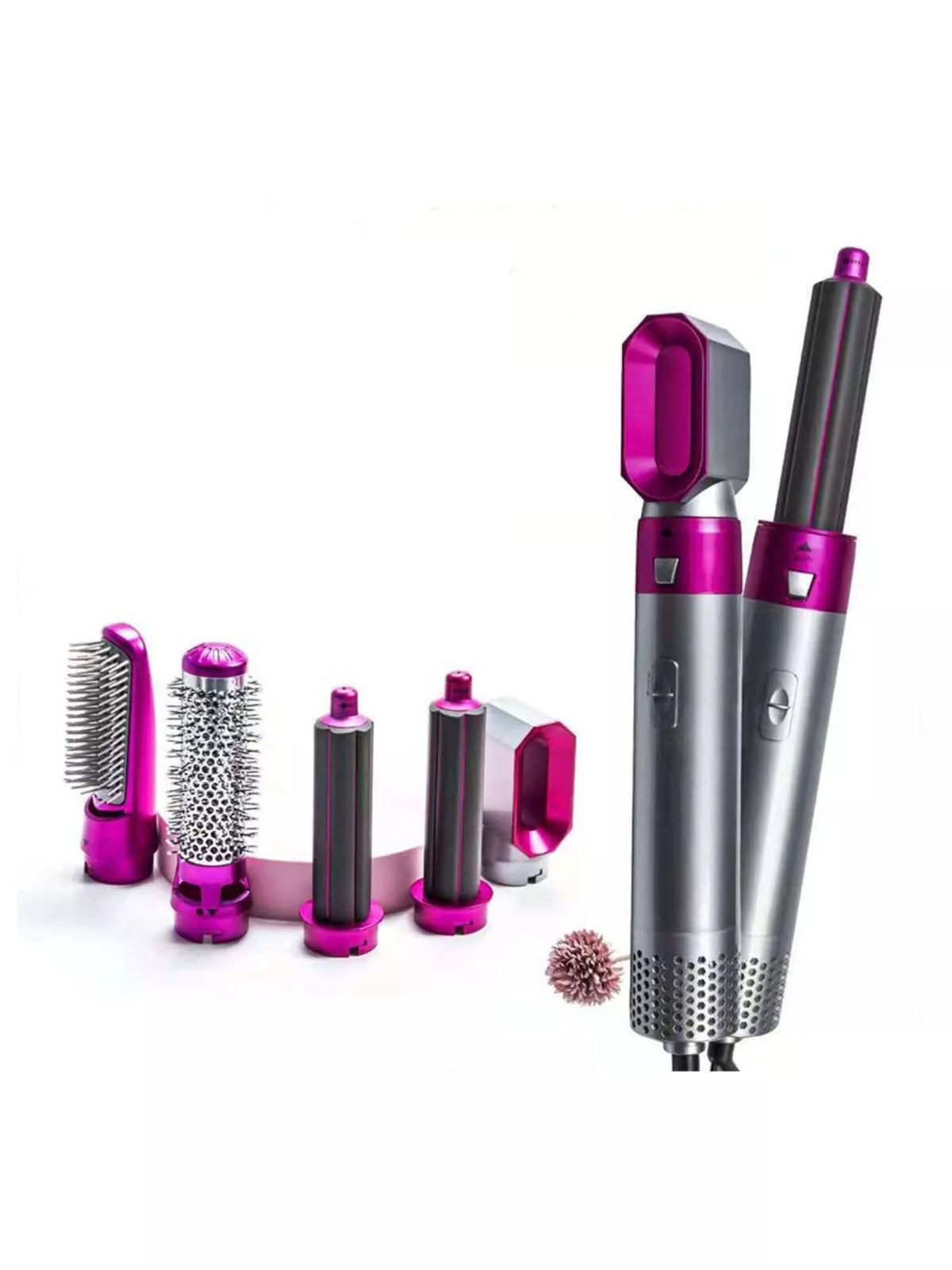 Curling iron handle and controls