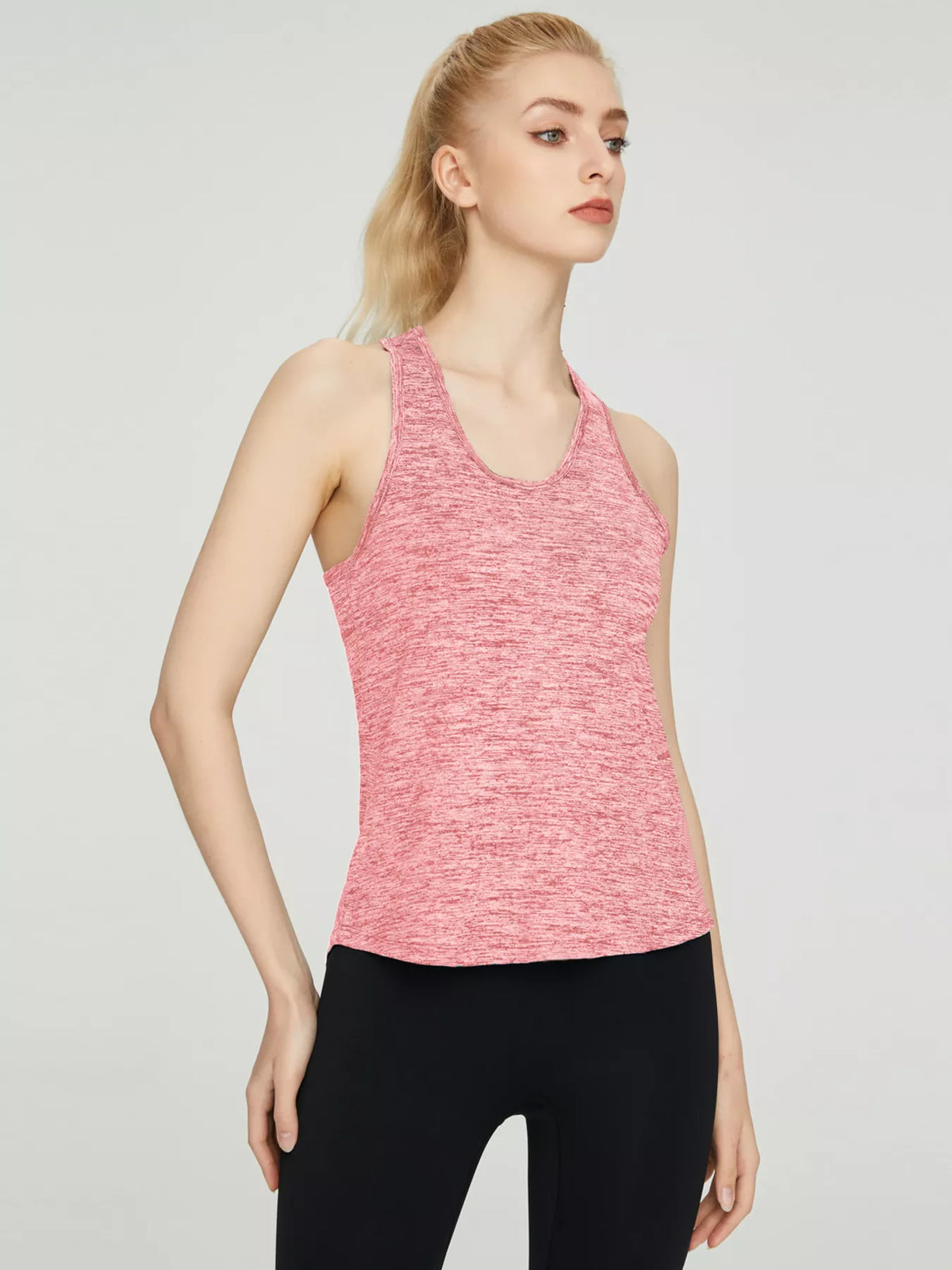 Breathable active tank top styled for running