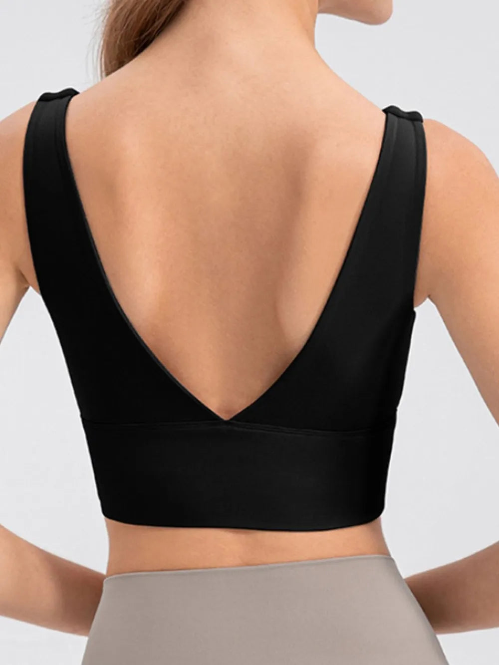 Scoop Neck Wide Strap Active Tank - Fashorio