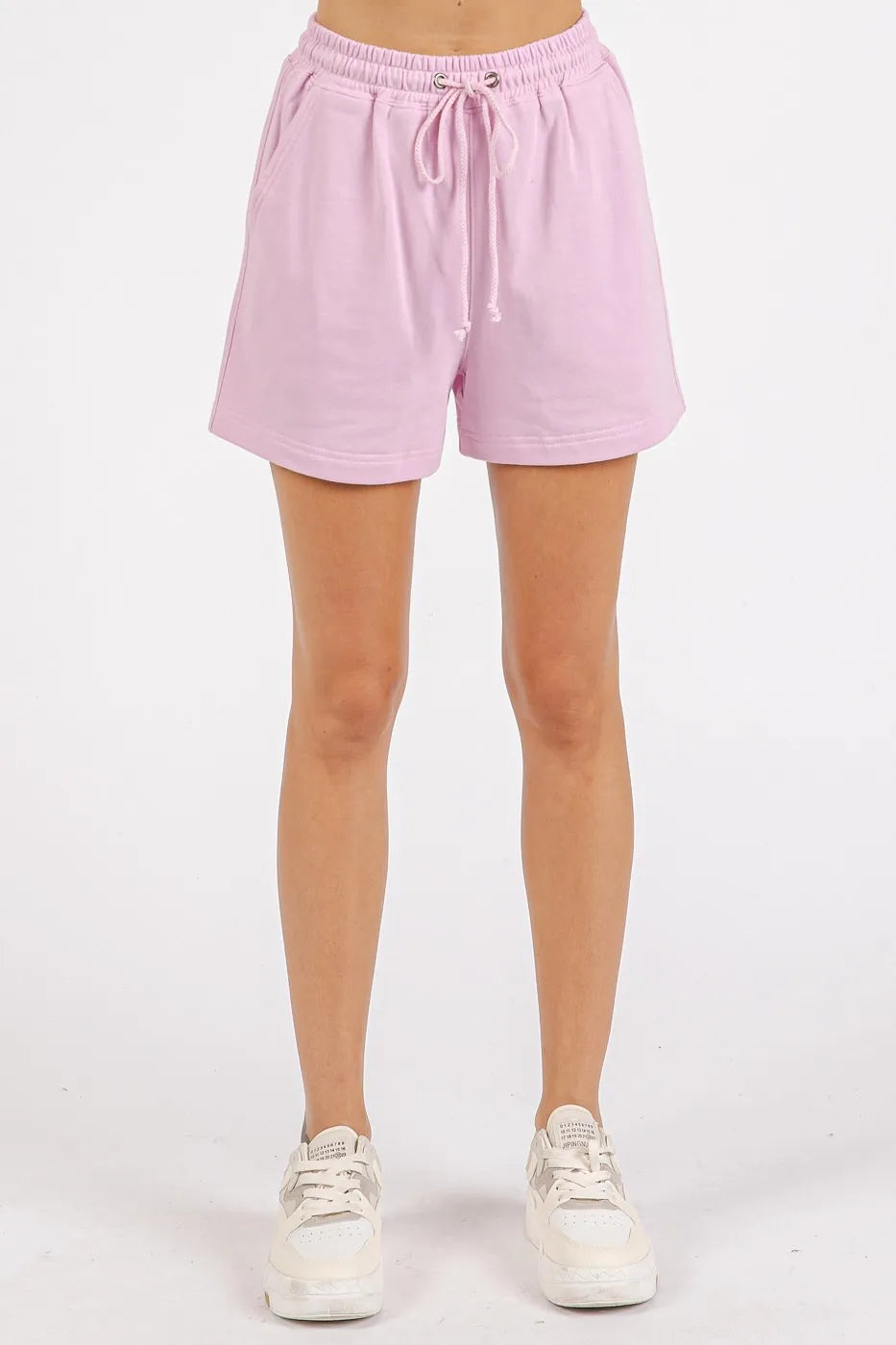 Mittoshop French Terry Crew Neck Top and Shorts Set - Fashorio