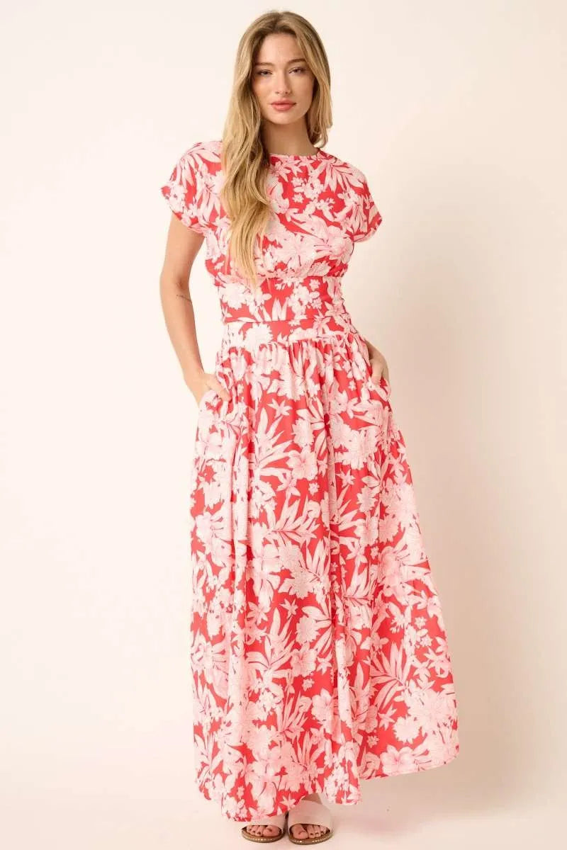 Mittoshop Tropical Print Top and Skirt Set - Fashorio
