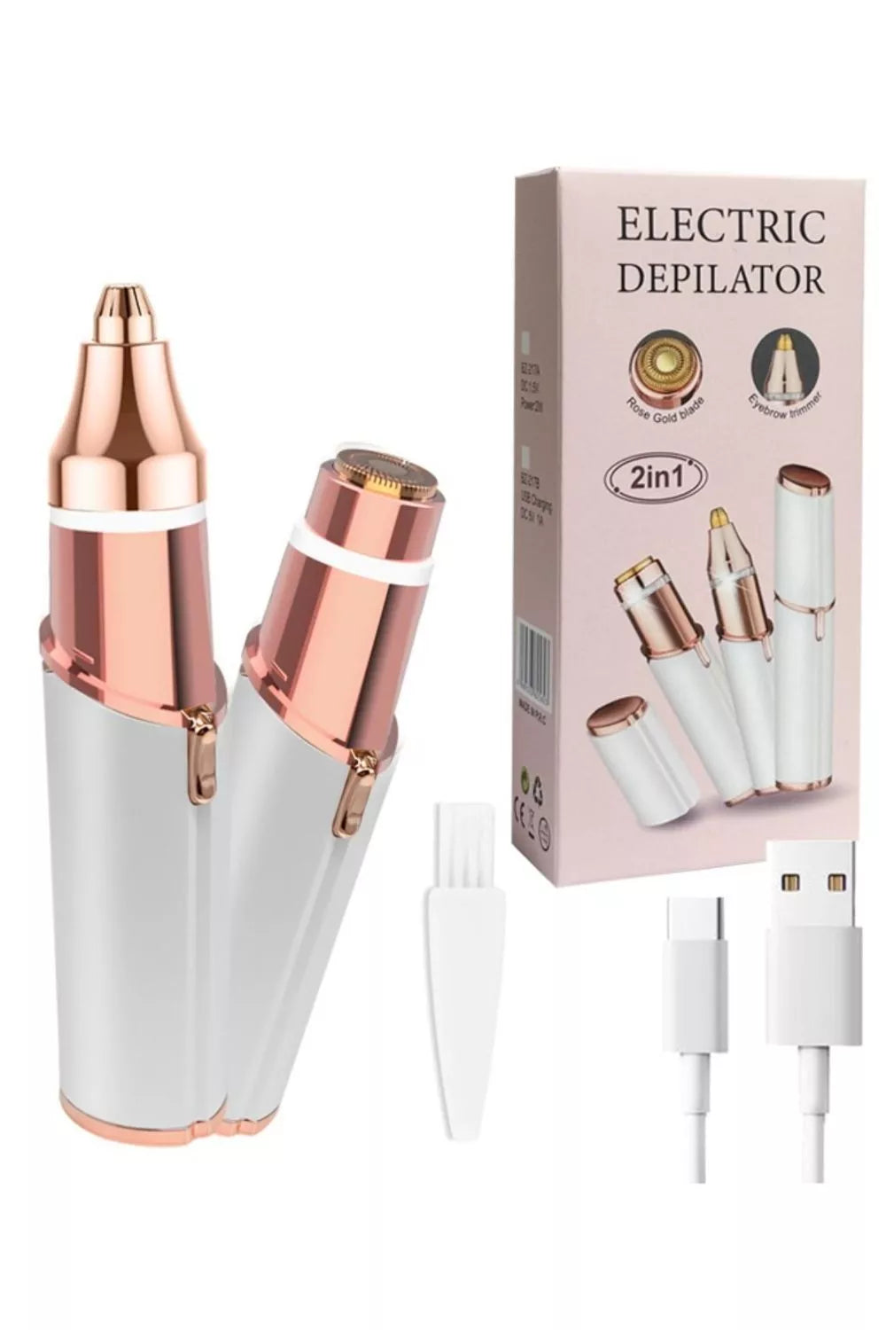 Epilator side profile view