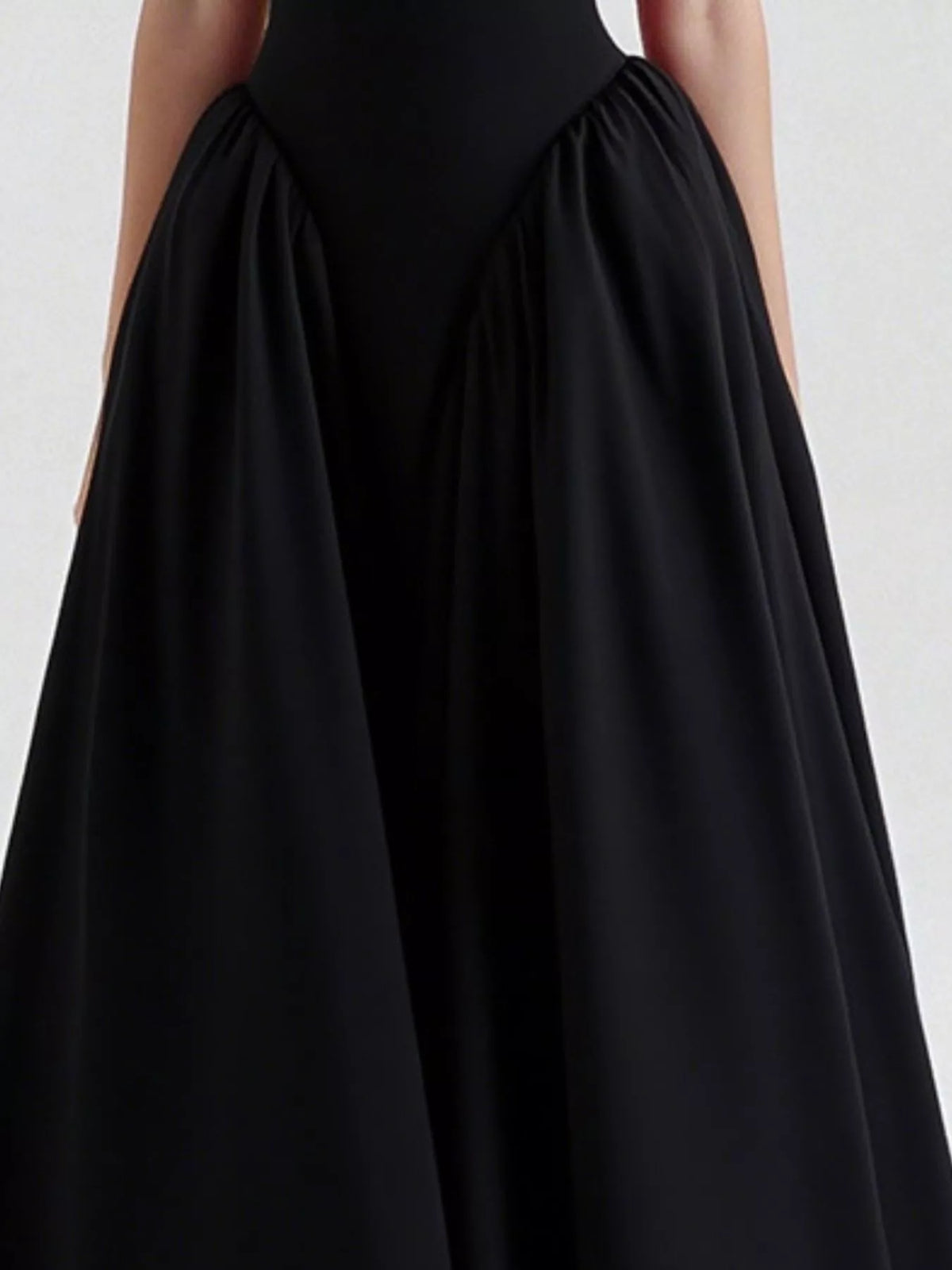 Halter neck midi dress with pockets styling detail