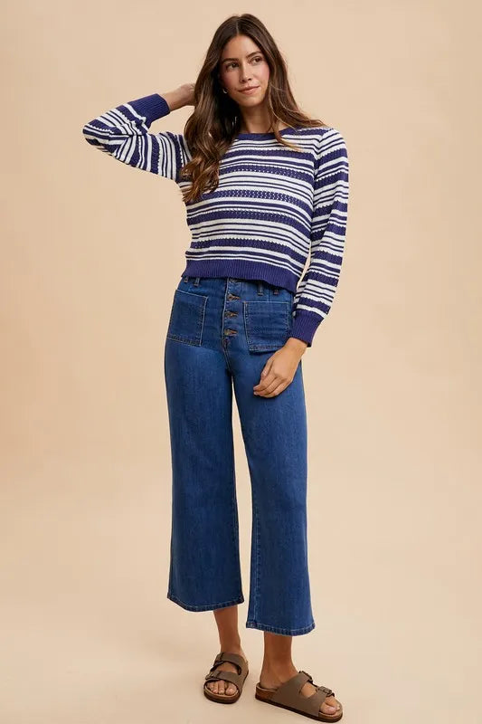 Annie Wear Button Fly High Waist Jeans - Fashorio
