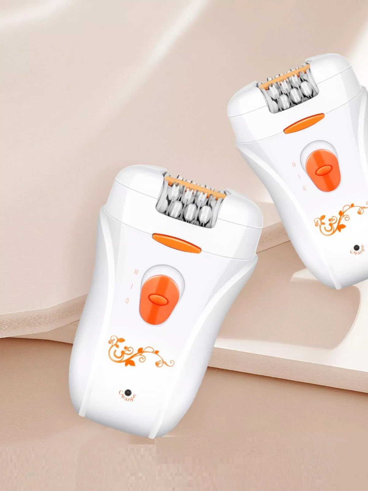 Electric epilator head close up detail