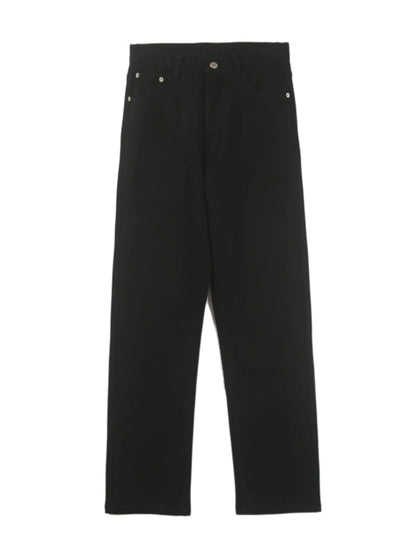 Men's Full Size Vintage Washed Straight Leg Relaxed Fit Jeans Plus Size Black - Fashorio
