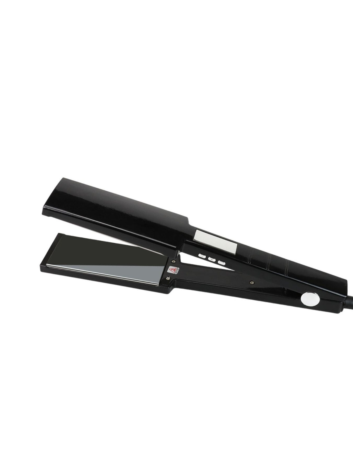 Straightener heated plates close up
