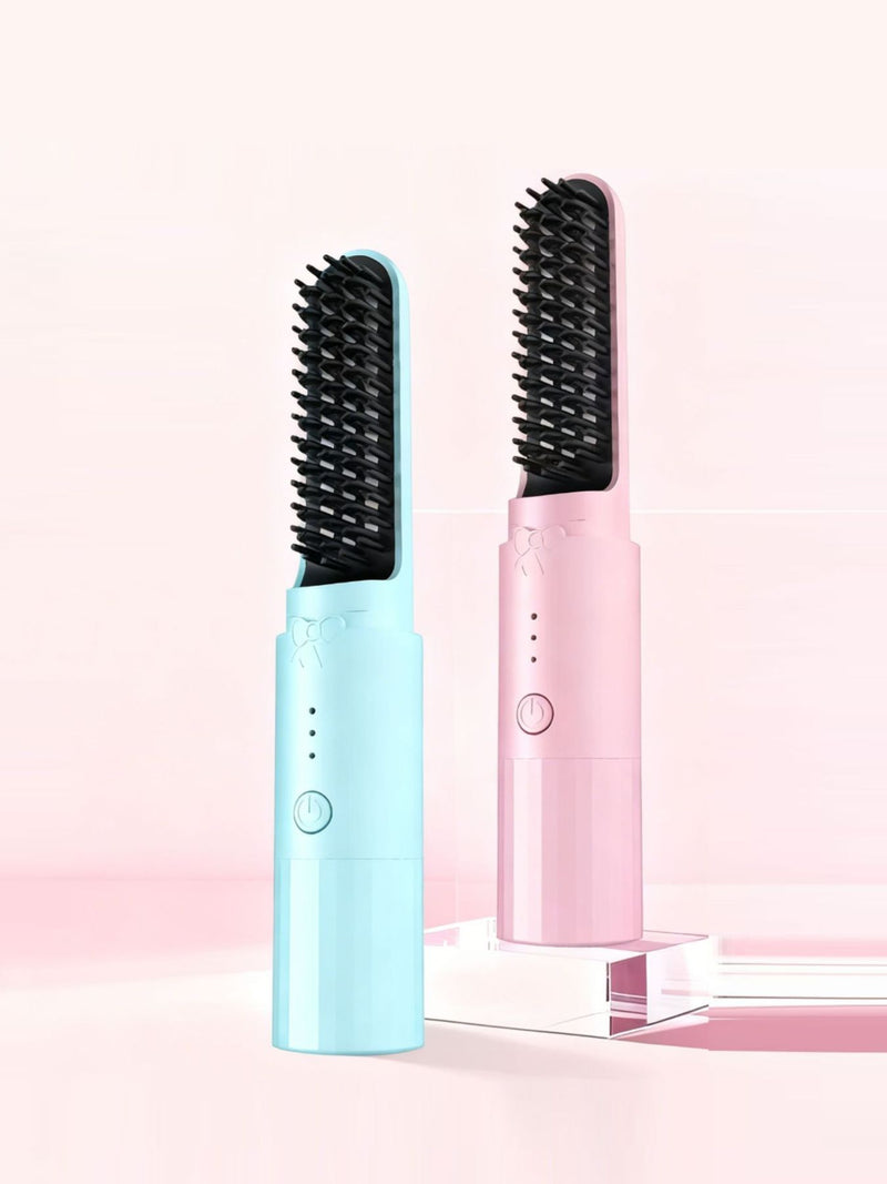 Ionic heated straightening comb