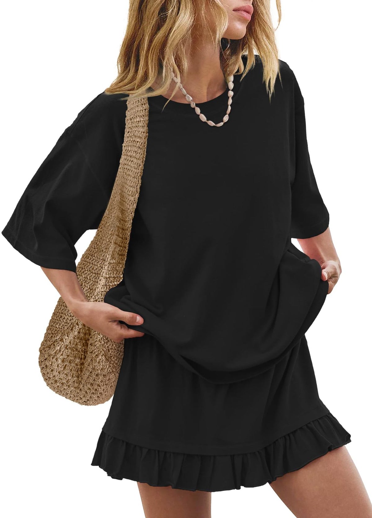 Coordinated tee and skirt full outfit