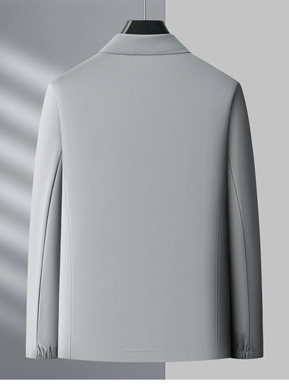 Men's Plus Size Zip Up Long Sleeve Jacket - Fashorio