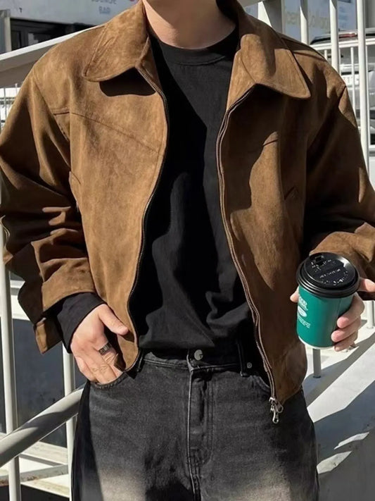 Men's Plus Size Zip Up Long Sleeve Jacket - Fashorio