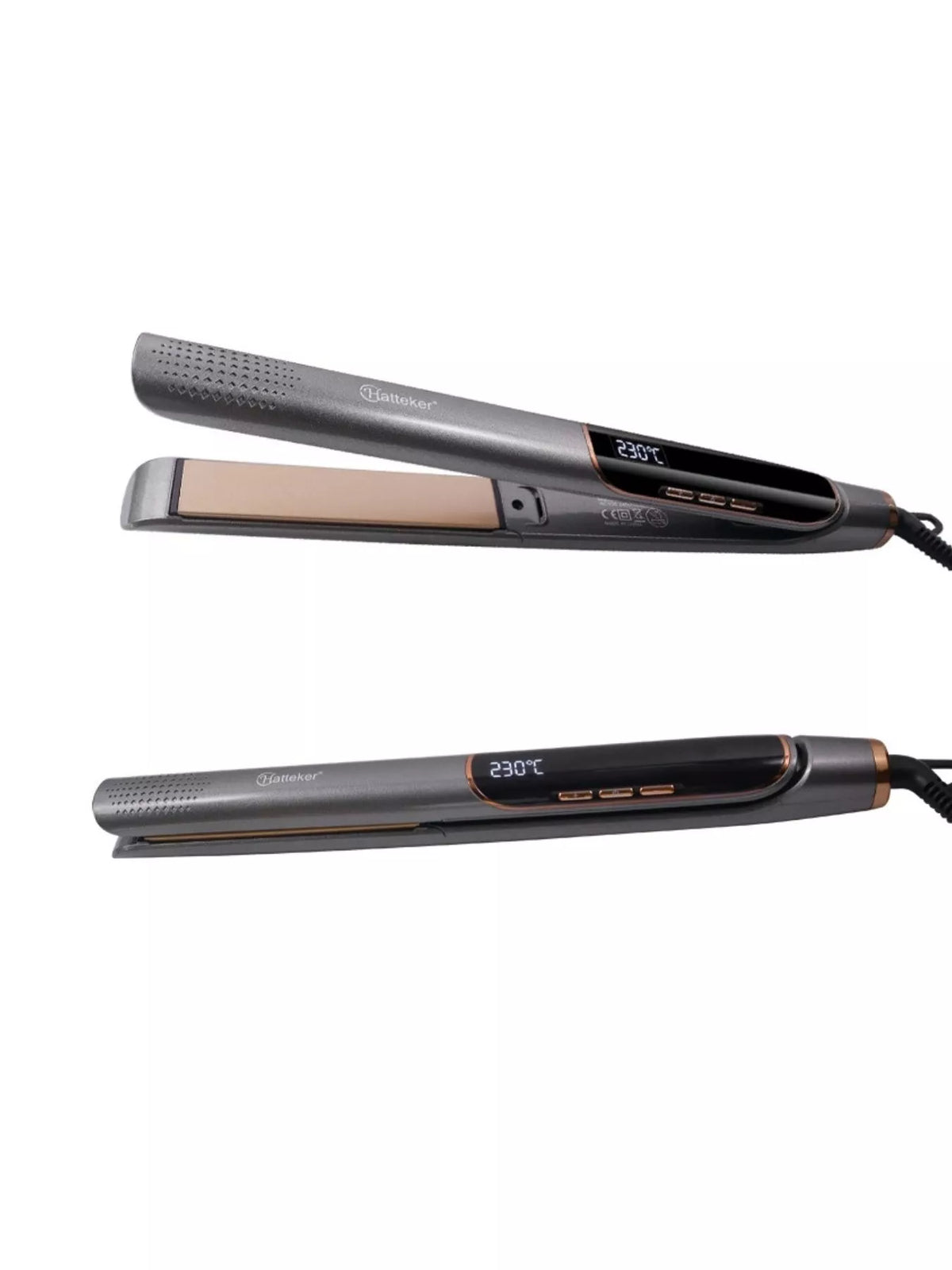 Straightener temperature display