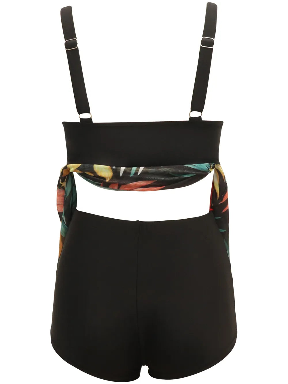 Printed swim set styled for the pool