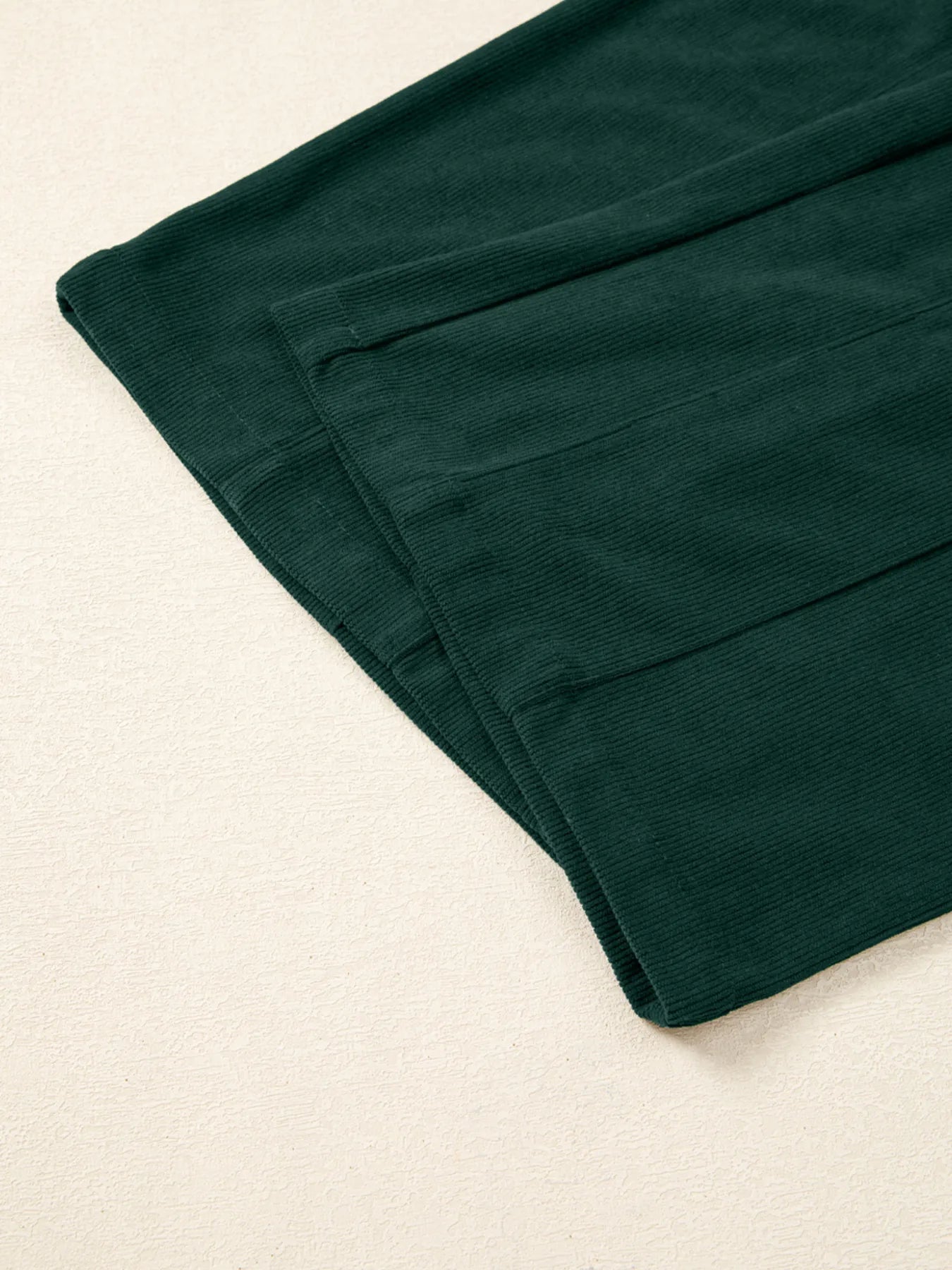 Corduroy V Neck Patched Pocket Sleeveless Jumpsuit - Fashorio