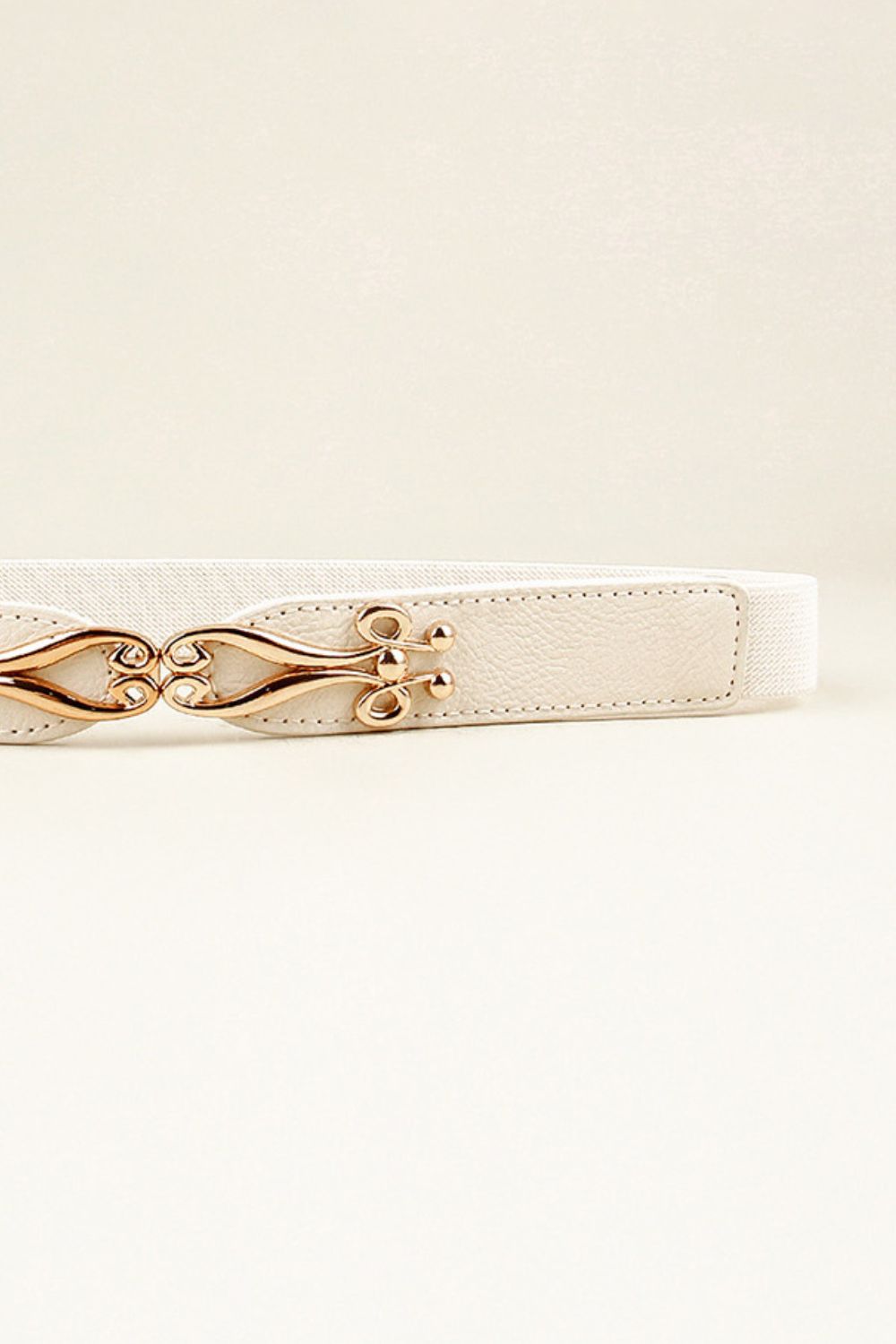 Alloy Buckle Elastic Belt - Fashorio
